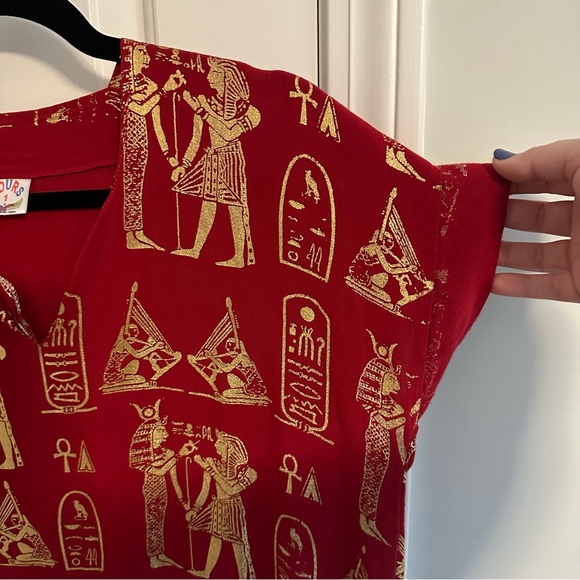 Red and Gold Egyptian Dress - Picture 6 of 6